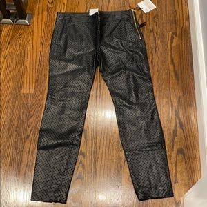 Red Valentino Black Leather Pants Size 44/06
